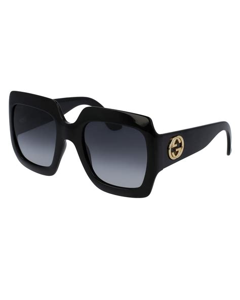 gucci black grey glasses|gucci oversized square sunglasses black.